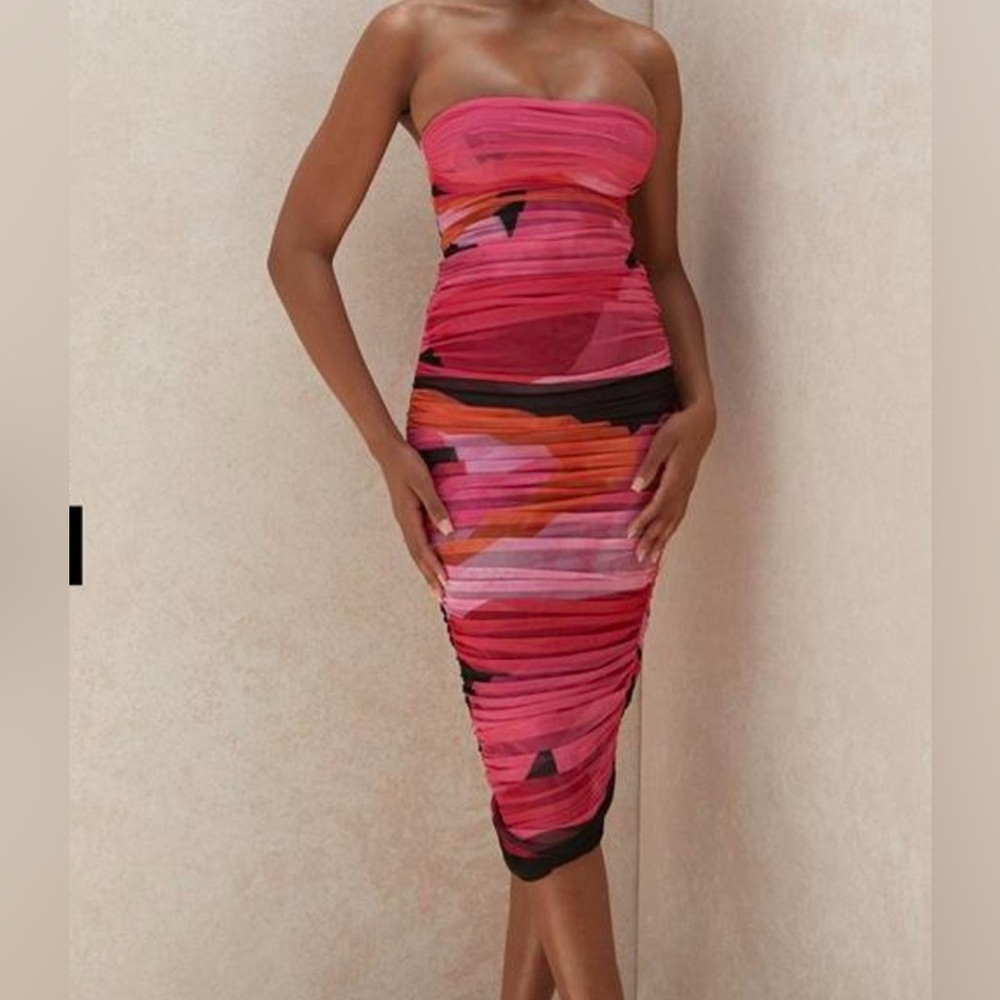 House of cb strapless dress